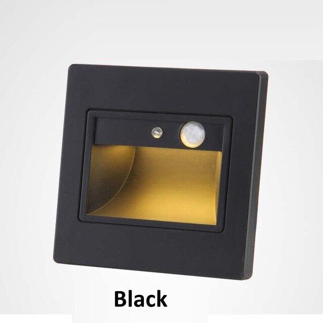 Abs Automatic PIR Sensor Stair Led Light Step Bedroom Wall Led Light Indoor Led Staircase Lighting