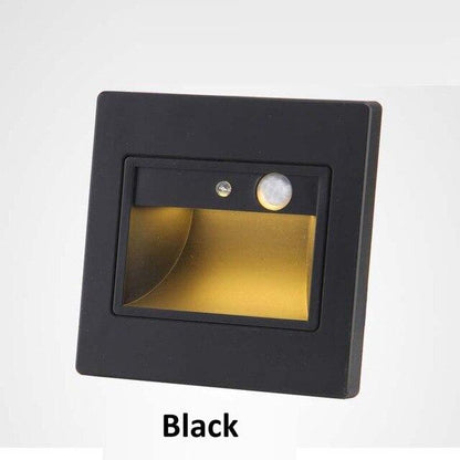 Abs Automatic PIR Sensor Stair Led Light Step Bedroom Wall Led Light Indoor Led Staircase Lighting