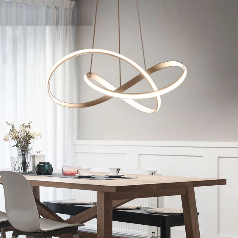 Home Modern LED Pendant Light For Living room Dining Room Hanging Lamps LED Pendant Lamps Ceiling Lamp Fixtures Gold&White&Black