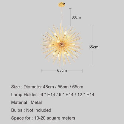 Nordic Pendant Lights Antique Living Room Handing Lamps Gold Artistic LED lighting Industrial Luminaria Modern Home Decoration