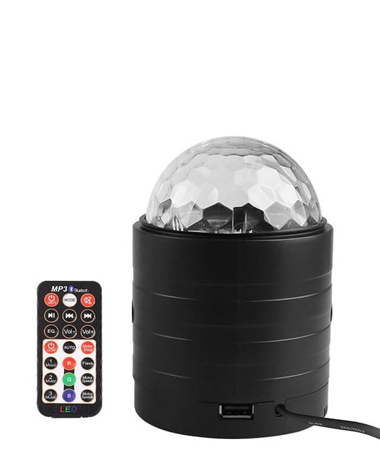 Bluetooth Sound Activated Strobe Light Crystal Magic Ball Party Lights Rotating Disco XMAS LED Stage Lights Home Projector Lamp