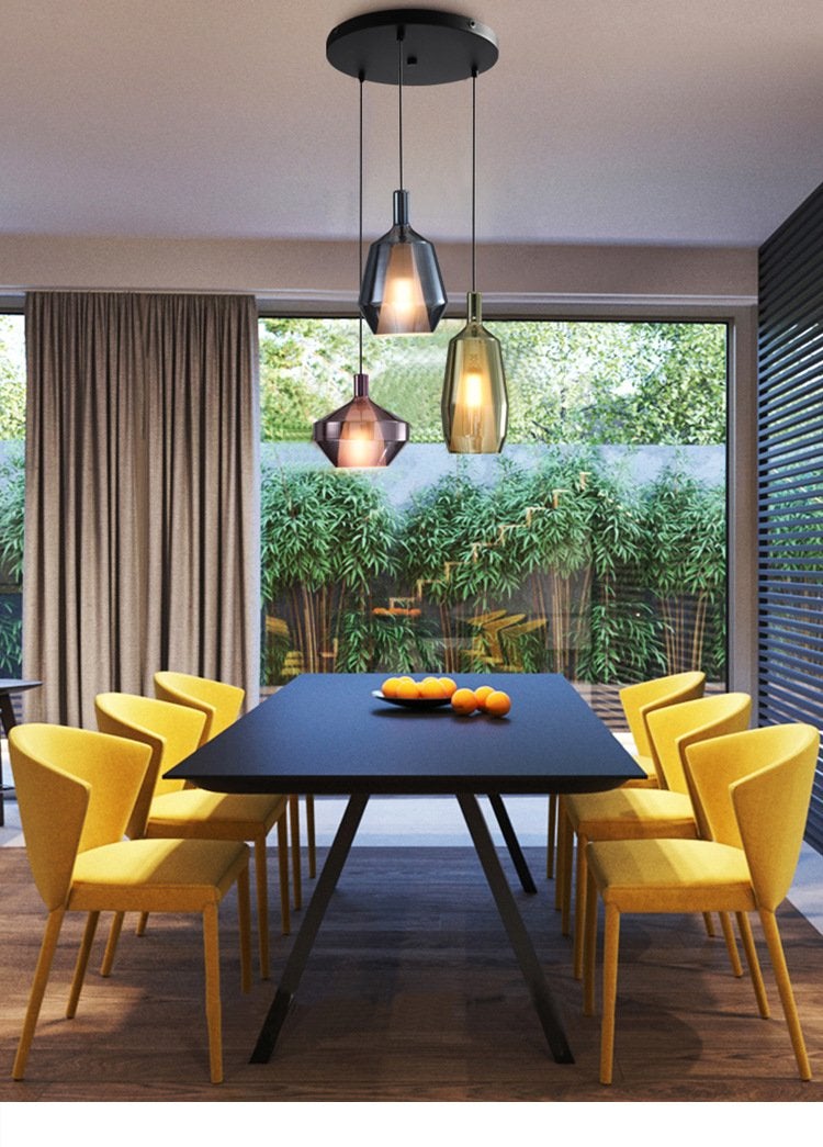 Creative Stained Glass Chandelier Nordic Single-headed Chandelier