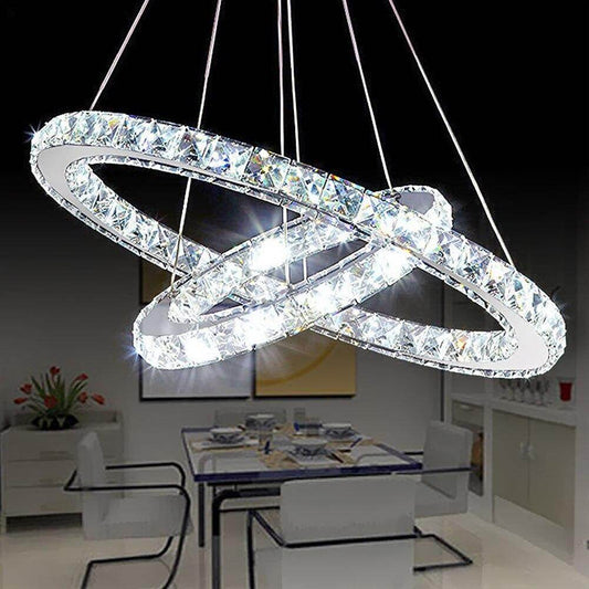 30/40/50 CM LED Pendant Lights Modern LED Crystal Lamp For Living Room Restaurant Lamp LED Crystal Hanging Lamp
