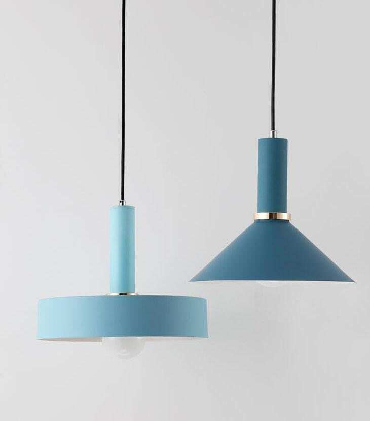 Nordic Macarons pendant lights Modern bedroom bedside dining room Pendant lamp Bar/cafe individual creative lighting fixtures