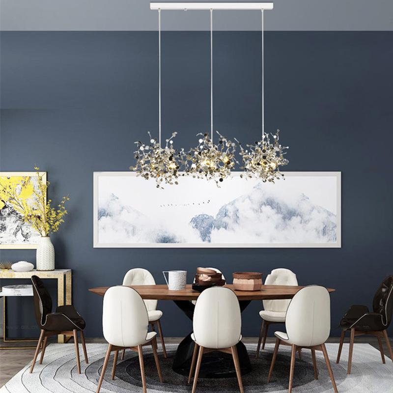 Postmodern Individual G9 Leaf Pendant Light Industrial Lamp Metal Hanging Lights LOFT Suspension Luminaire