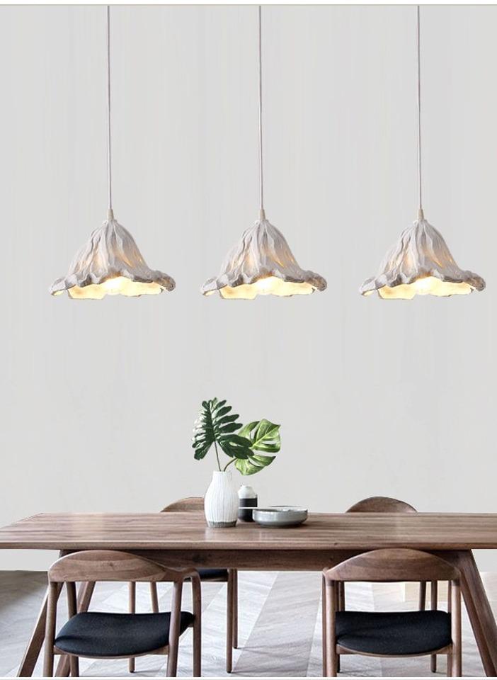 Retro Creativity Withered Lotus Leaf Branch Lamp Village House Decorative Chandelier Engineering Custom Lamp