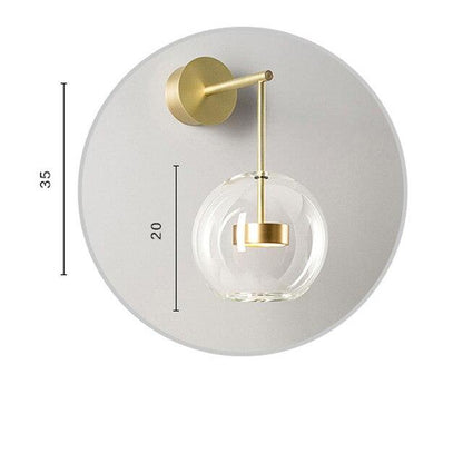 LED Nordic Iron Glass Mickey Gradual Blue LED Lamp LED Light.Pendant Lights.Pendant Lamp.Pendant light For Dinning Room Foyer