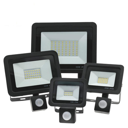 Motion Sensor LED Floodlight  Waterproof Spotlight 10W 30W 50W 100W Flood Light Outdoor Lighting for Garden Street Wall