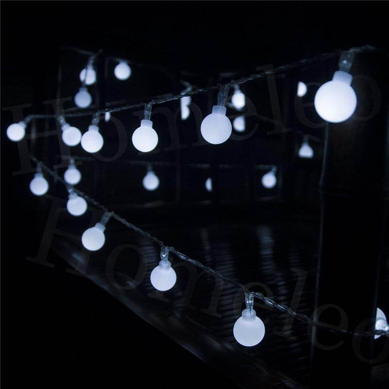 3M 5M 10M AA Battery LED Ball String Lights Christmas lights indoor Garland on Batteries Wedding Xmas Decoration light