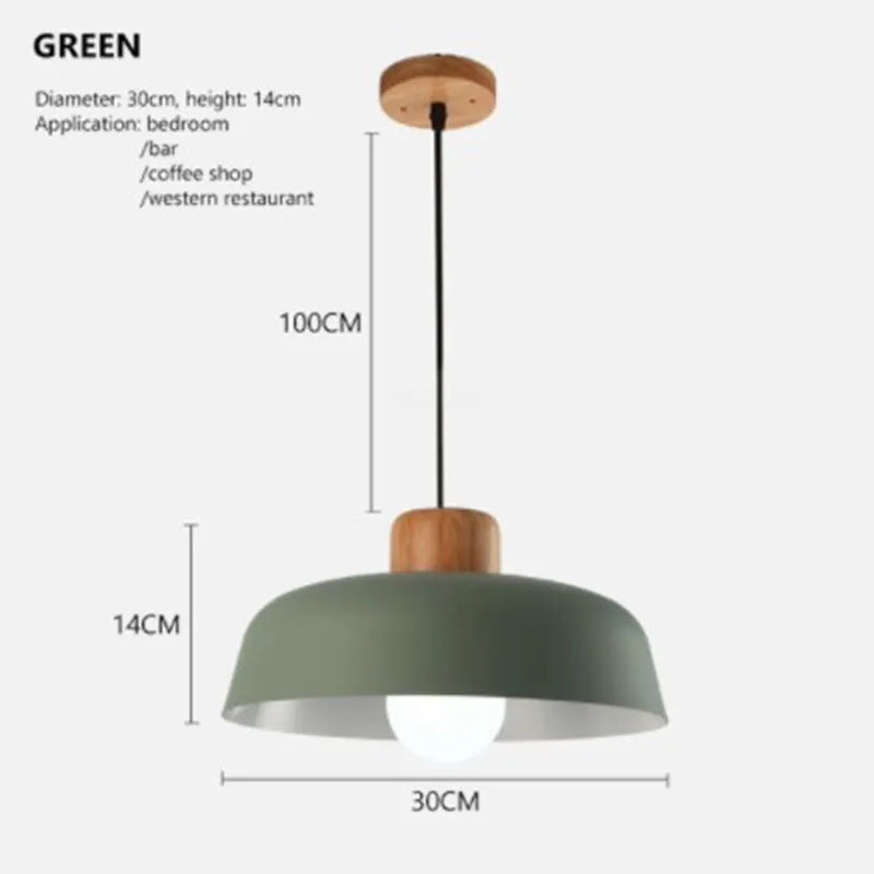 Nordic Pendant Light Macaroon Gray/Green Decorative Hanging Lamps For Living Room Bedroom Restaurant Simple Indoor Home Lighting