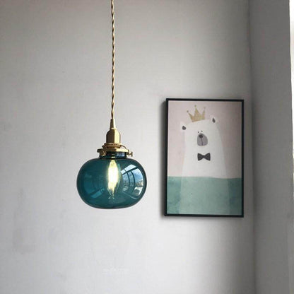 Modern Creative Glass Pendant Lamp Bar Bedside Bedroom Dining Room Decoration Pendant Lights Indoor LED E27 Combination Lighting