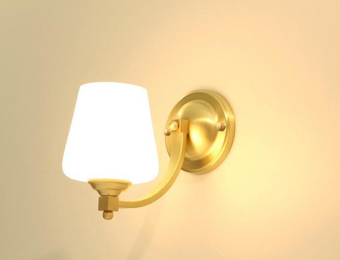 Nordic Living Room Bedroom Copper Wall Lamps