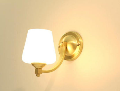 Nordic Living Room Bedroom Copper Wall Lamps