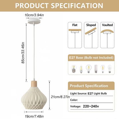 Bamboo Pendant Lamp Hanging Lamp Handmade Rattan Chandelier Fixture Restaurant Dining Room Indoor Lighting AC85-260V
