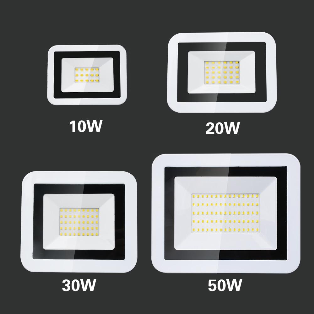 LED Flood Light 50W 10W 20W 30W Projector  IP65 Outdoor Security Landscape led reflect Floodlight Wall Spotlight Chip