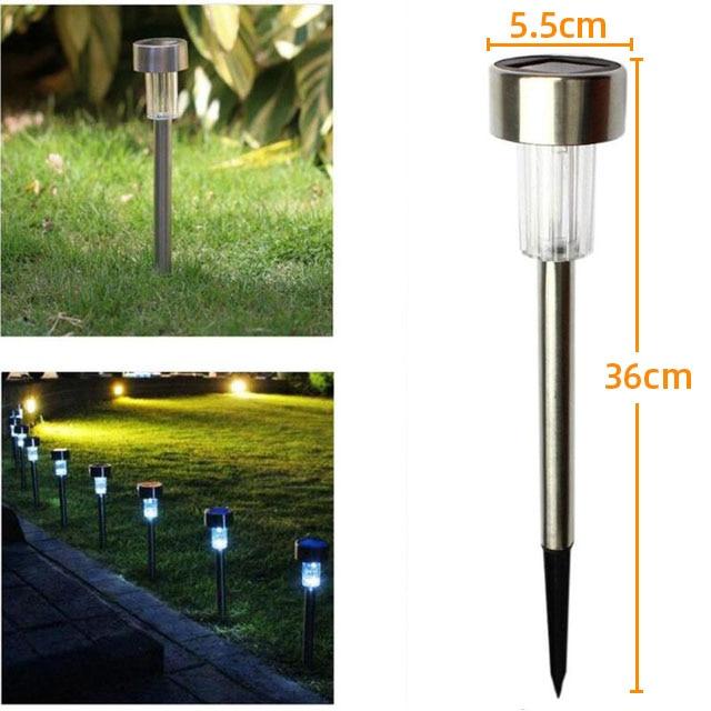 Lawn Light Led Garden Lamp Solar Garden Light Stainless Waterproof  Steel Solar Lamp for Garden Lights Outdoor Path Light