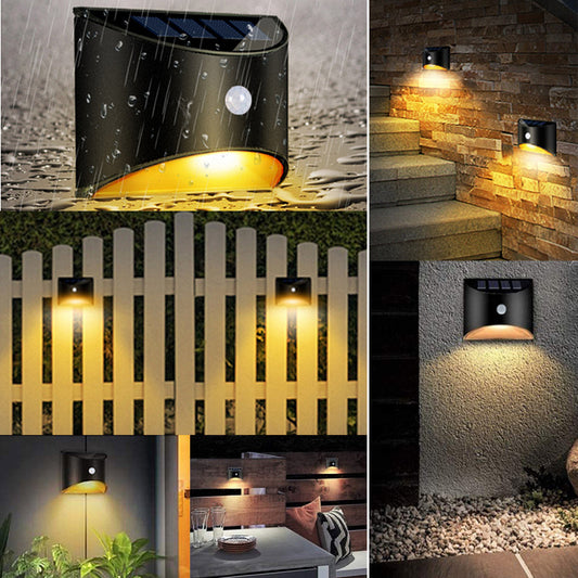 LED Solar Light Outdoor Motion Sensor Wall Lights Waterproof Garden Wall Lamp Solar Power Lighting Decorative Wall