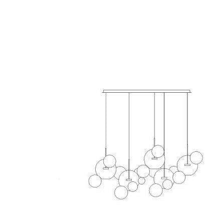 LED Nordic Iron Glass Mickey Gradual Blue LED Lamp LED Light.Pendant Lights.Pendant Lamp.Pendant light For Dinning Room Foyer