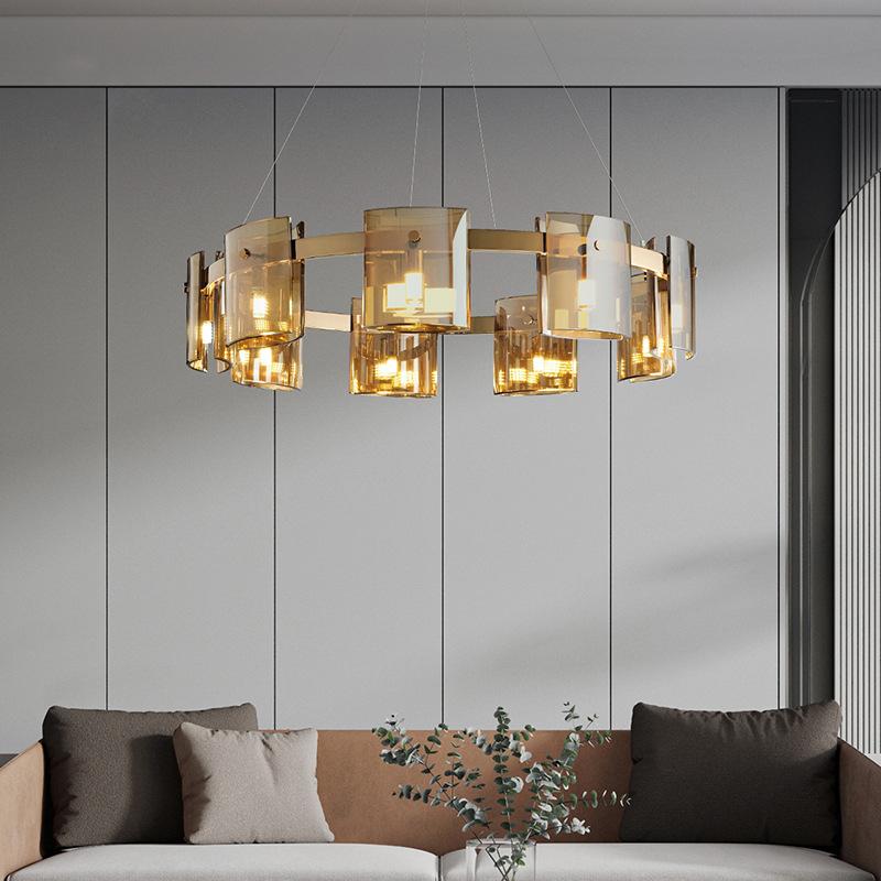Modern Light Luxury Living Room Chandelier Simple Bedroom Creative High-end Nordic Restaurant Bar Main Light