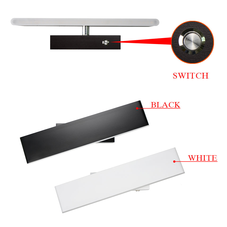 Wooden modern led wall lights bedside wall lamp wall sconce black bedroom Nordic steering head for living room ZBD0027