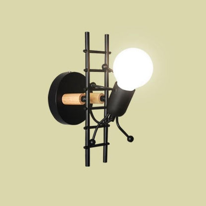 Wall lightchandelier wall lamp lights LED lamp Creative Mounted Iron Bedside Sconce Lamp for Kids Baby Room Living RoomDining ro