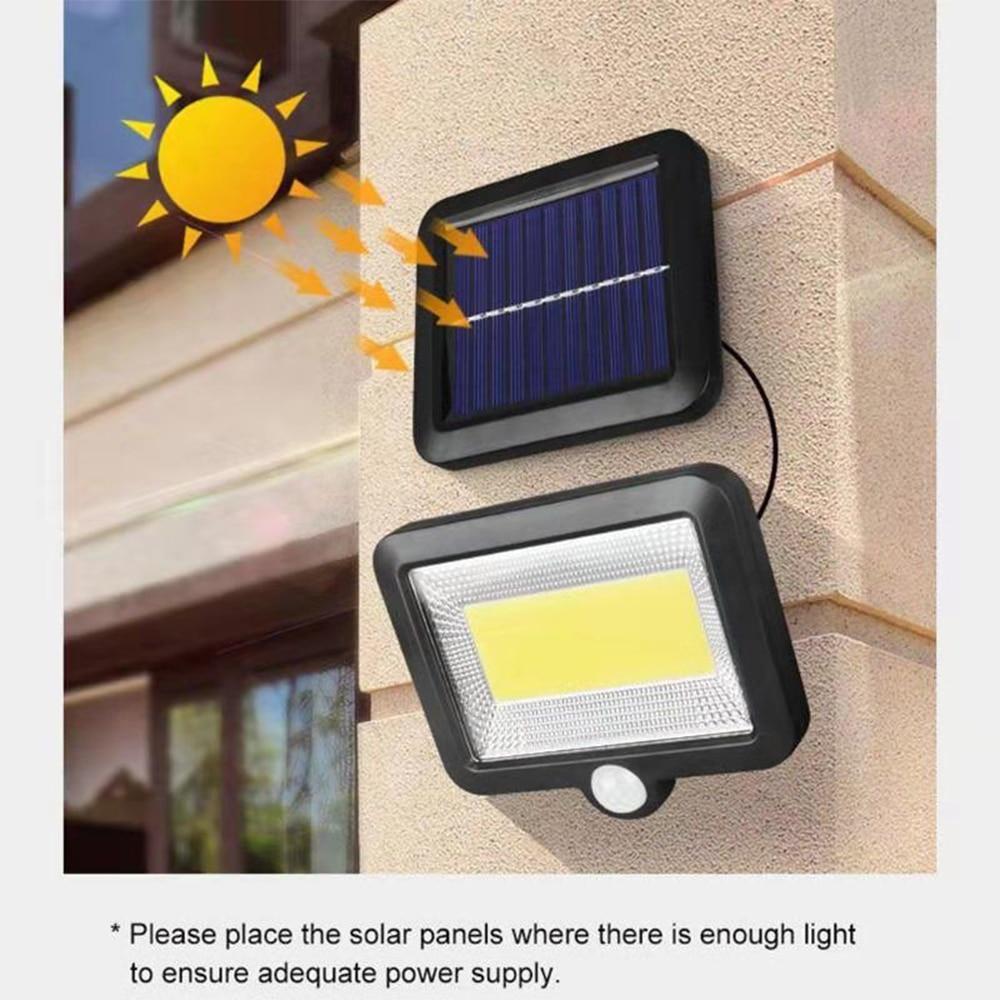 50W Waterproof PIR Security Wall Light 100 LED Outdoor Solar Power Motion Sensor Garden Floodlight Street Lighting New S25