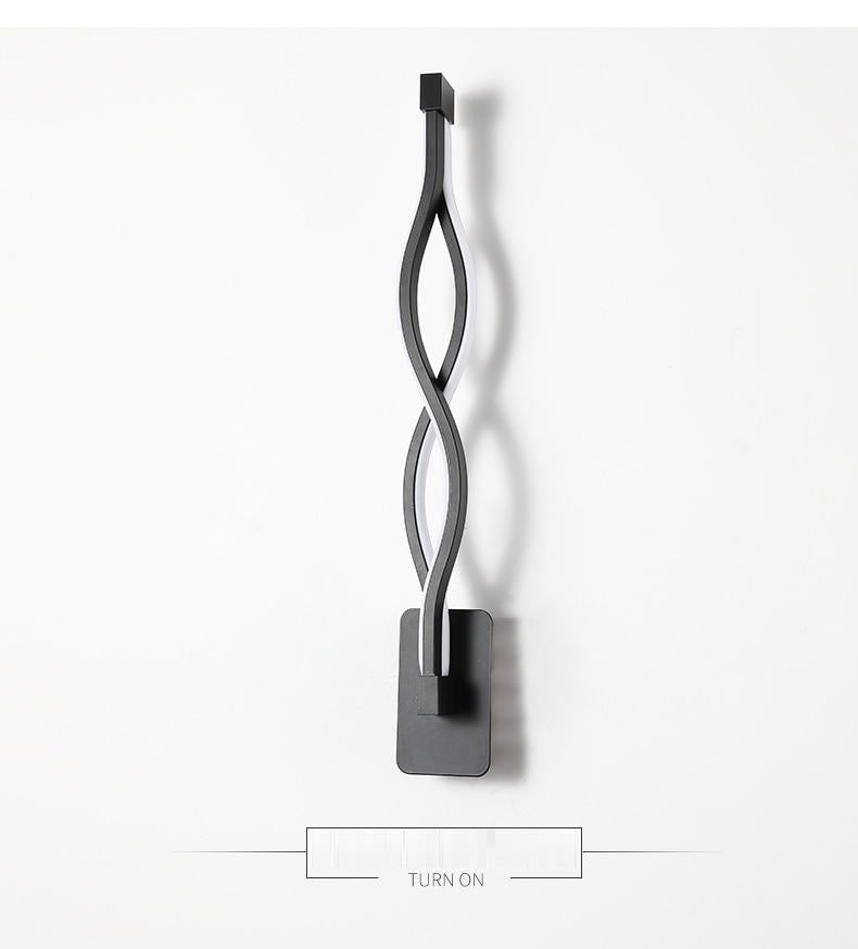 Modern Minimalist Wall Lamps Living Room Bedroom Bedside 16W LED Sconce black white Lamp Aisle Lighting decor ZBD0030