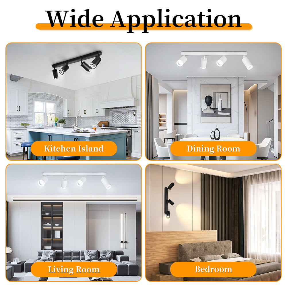 Modern Ceiling Led Spot Light Replaceable GU10 Bulb Track Lighting for Living Room Kitchen Ceiling Lamp