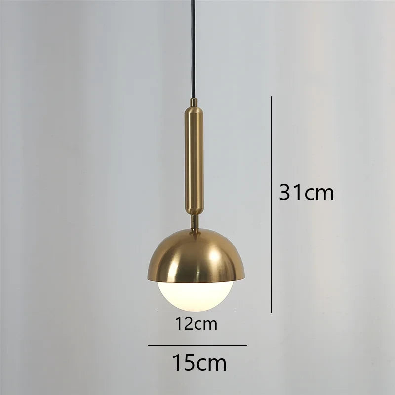 Modern Iron Art Pendent Lights LED Nordic Hanging Lamp Home Kitchen Bedside Living Room Dining Lighting Fixtures