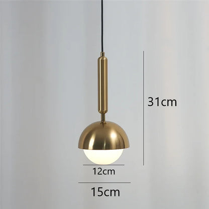 Modern Iron Art Pendent Lights LED Nordic Hanging Lamp Home Kitchen Bedside Living Room Dining Lighting Fixtures