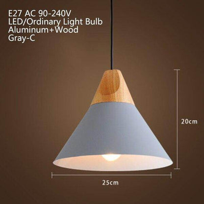 Nordic Modern Macaron Combination Wooden Pendant Lamp Loft Restaurant Cafe Decoration Pendant Light Bedroom Bedside Hanging Lamp