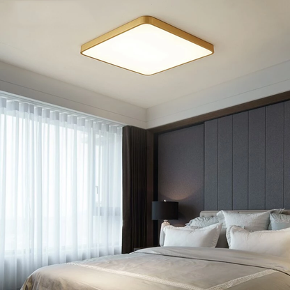 Nordic Copper LED Ceiling Lights Round Square Gold Ceiling Fixture For Kitchen Living room Kids Bedroom Home Hall Corridor Light