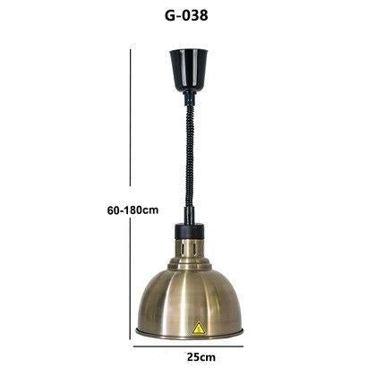 Restaurant Food Insulation Lamp Heating Lamp Commercial Chandelier Single-head Food Insulation Heating Lamp Barbecue Lamp