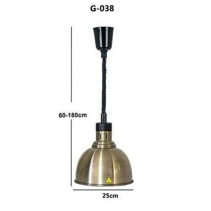 Restaurant Food Insulation Lamp Heating Lamp Commercial Chandelier Single-head Food Insulation Heating Lamp Barbecue Lamp