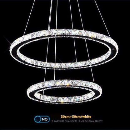 30/40/50 CM LED Pendant Lights Modern LED Crystal Lamp For Living Room Restaurant Lamp LED Crystal Hanging Lamp