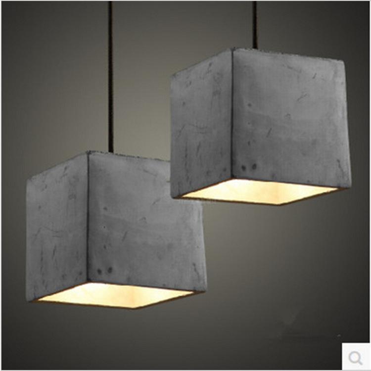 Retro Industrial Creative Cafe Bar Table Bedroom Personalized Restaurant Cement Chandelier