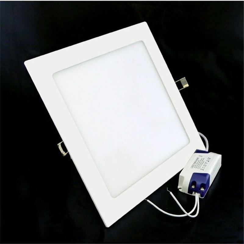 LED Downlight Recessed Kitchen Bathroom Lamp 25W Round/Square LED Ceiling Panel light Warm/Natural/Cool White Free ship