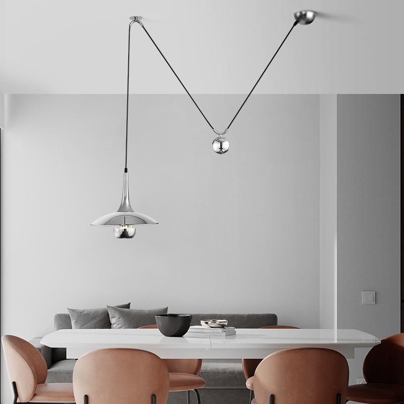 Creative Post-modern Personality Adjustable Shift UFO Restaurant Study Design Chandelier