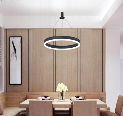 Modern Led Pendant Lamps For Dinning Room Acrylic Round Circle Hanging Lamp Led Dining Room Kitchen Pendant Light