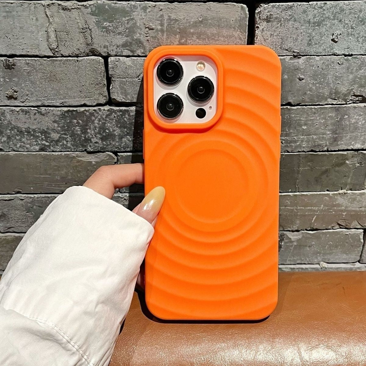 Simple Macaron Color Case Compatible for IPhone 17 16 11 15 14 12 13 Pro Max XR 15 16 Plus XS X Max Wave Attraction Case