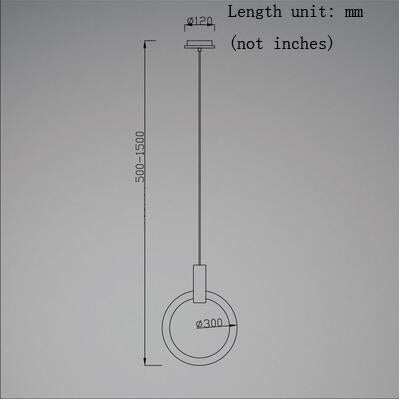 LED Nordic Wooden Iron Acryl Rings DIY LED Lamp LED Light.Pendant Lights.Pendant Lamp.Pendant light For Dinning Room Foyer