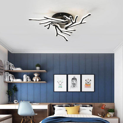 NEW Modern 3/6/9/12/15Arms Black Pendant Lights For Living Room Dining Room Acrylic Aluminum Body LED Pendant Lamp Fixtures