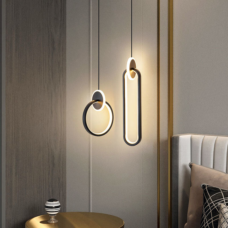 Modern Creative LED Pendant Lamps Wall Hanging Chandelier Bedroom Bedside Lamp Dining Room Decor
