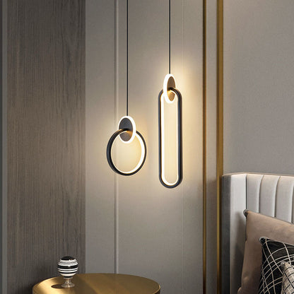 Modern Creative LED Pendant Lamps Wall Hanging Chandelier Bedroom Bedside Lamp Dining Room Decor