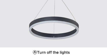 Modern Led Pendant Lamps For Dinning Room Acrylic Round Circle Hanging Lamp Led Dining Room Kitchen Pendant Light