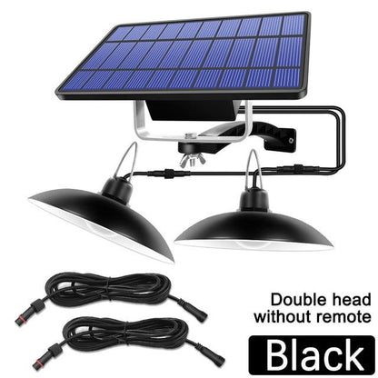 Double Head Solar Pendant Light Outdoor Indoor Solar Lamp With Line Warm White/White Lighting For Camping Home Garden Yard
