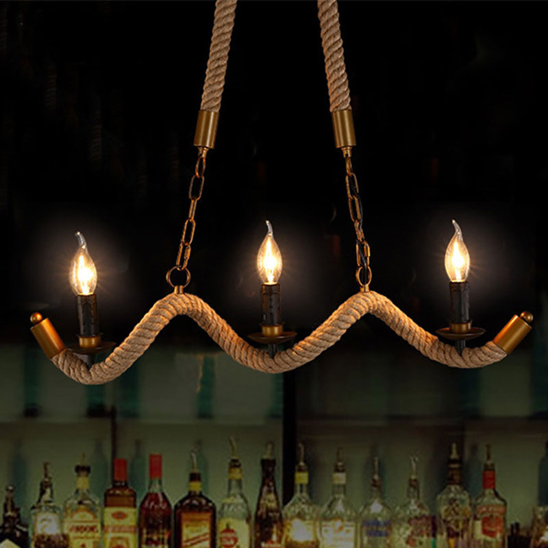 Nordic Vintage Pendant Lamps Industrial Style Light Chandelier For Restaurant Bar Cafe Bra Bedroom Light