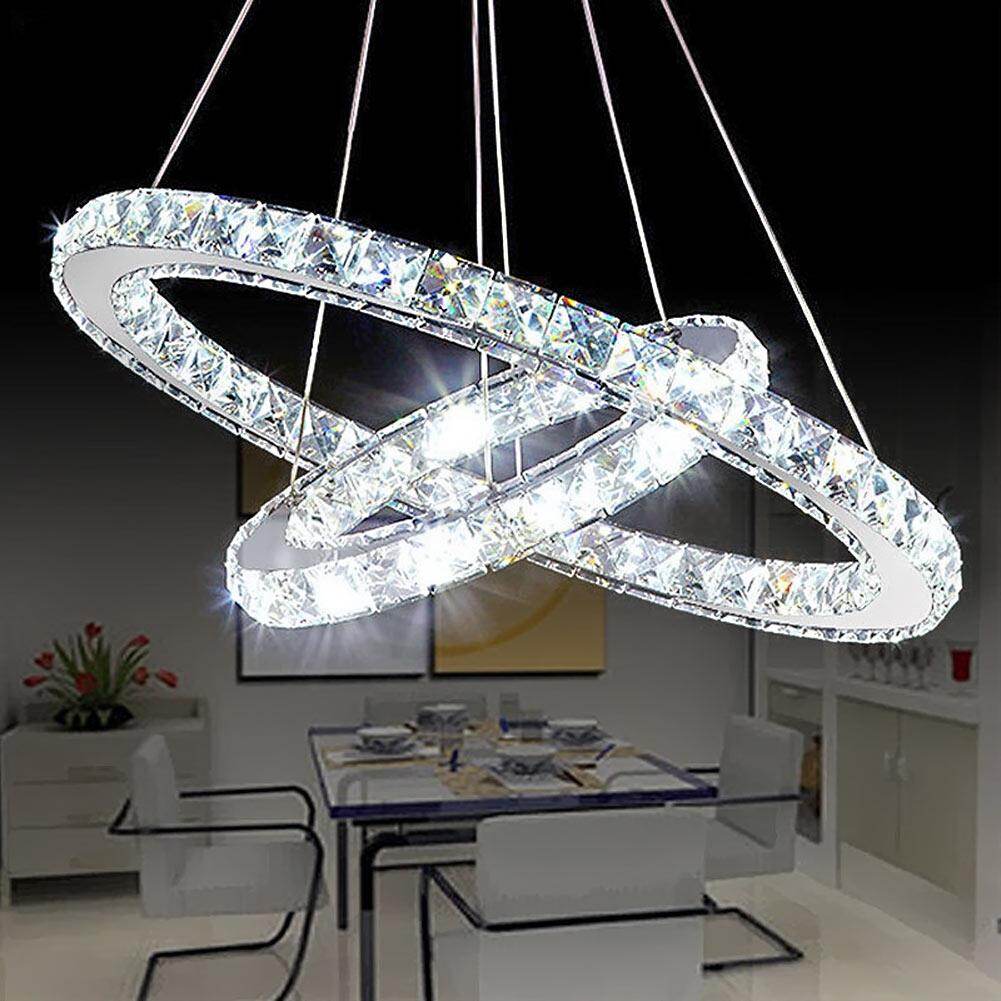 30/40/50 CM LED Pendant Lights Modern LED Crystal Lamp For Living Room Restaurant Lamp LED Crystal Hanging Lamp