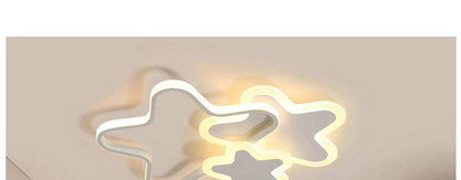 Kids Room LED Chandelier Light For Baby Room Bedroom New Modern Lamp With Remote Control White Pink Color Lustres Lampadario