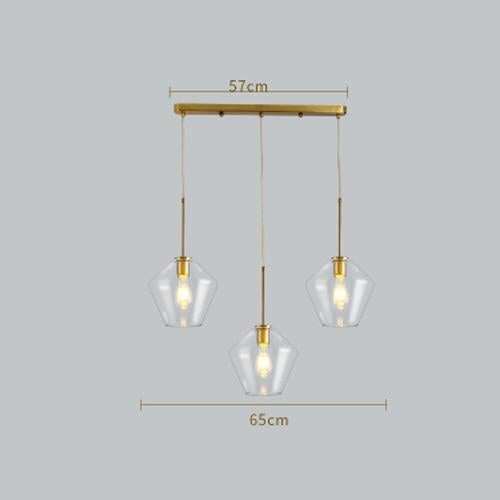 Nordic Modern Glass Pendant Lights Fixtures Loft LED Hanging Pendant Lamp For Kitchen Restaurant Living Room Bedroom E26 E27